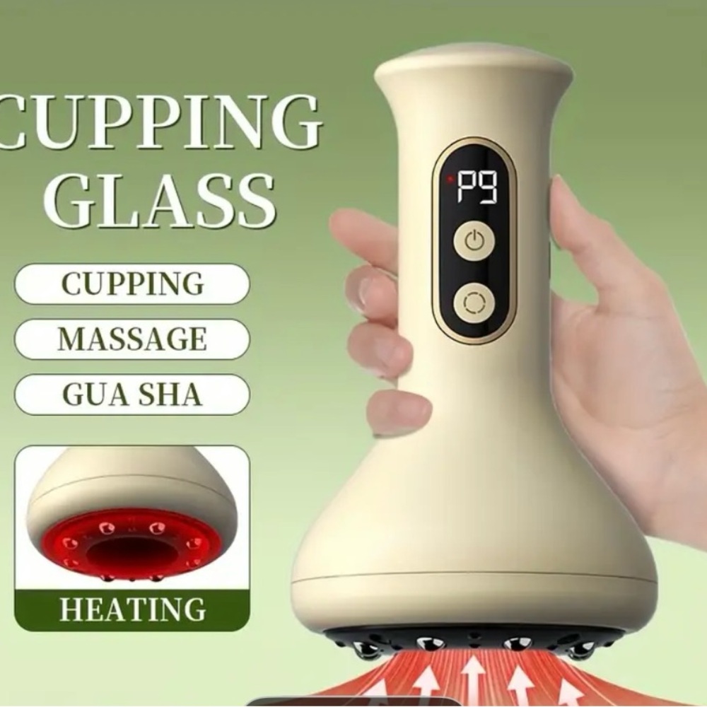 Electric Cupping Massager in Cream - No Box